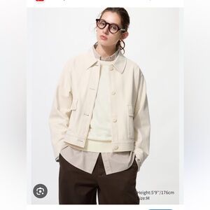 Uniqlo Jersey Cream Jacket